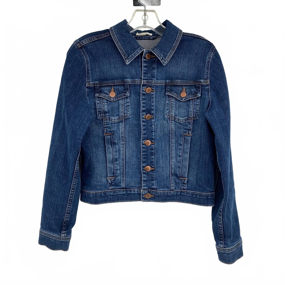 Eileen Fisher Blue Denim Jacket Basic Jacket | Womens S